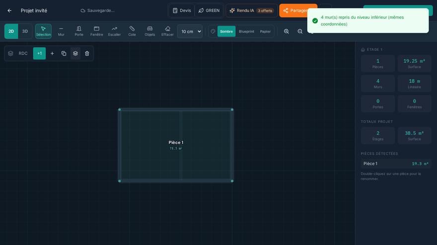 FUNDI screenshot — Manage floors